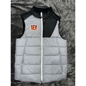 Nike Cincinnati Bengals Men’s Puffer Vest Small – Gray/Black NFL Team Apparel